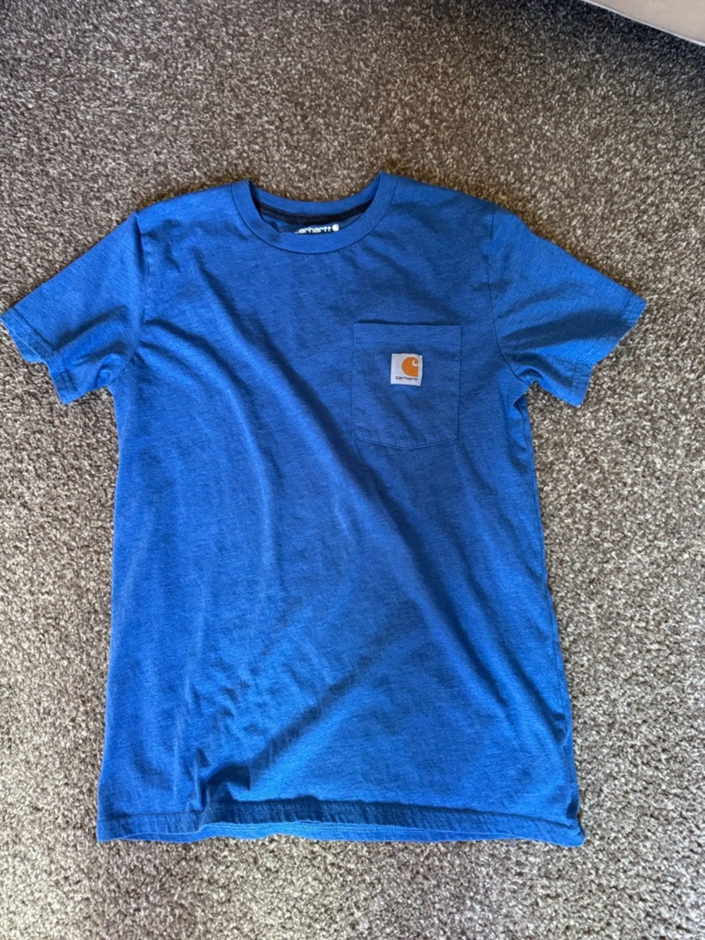 Carhartt Royal Blue Pocket Tee with Logo Patch